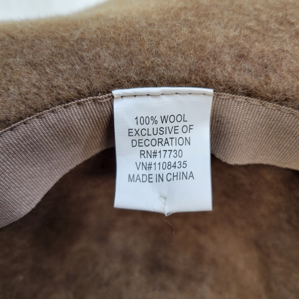 Wool Soft Packable Hat Round Brim - image 7